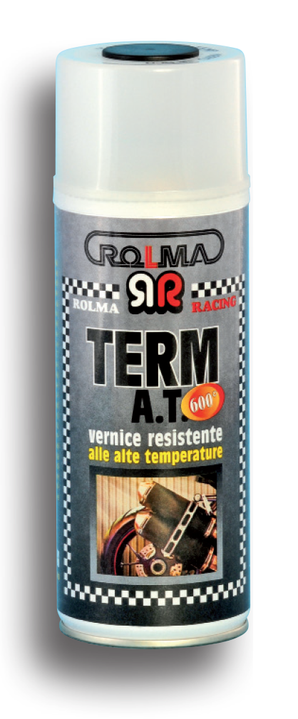 VERNICE SPRAY ALTE TEMPERATURE TERM AT FINO A 600° ROSSO ALLUMINIO NERO BIANCO