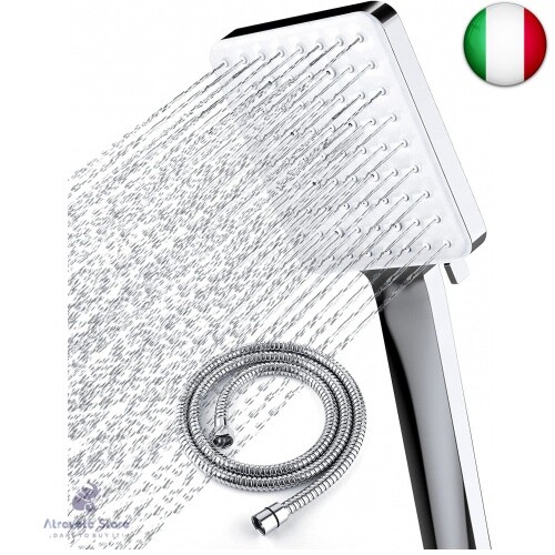 Newentor Doccino per Doccia Risparmio Idrico ad Alta Pressione con 1,5 m Tubo