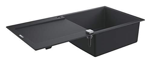 NEW - Grohe GRO-31645AP0 Lavello, Granite Black, 100 x 50 cm