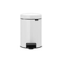 Brabantia 112126 3 L Rotondo Bianco Plastica Pedale 17 cm Altre lampadine 112126