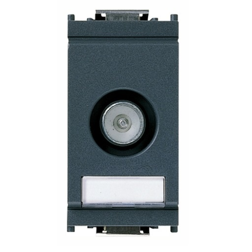 VIMAR SERIE IDEA PRESA PASSANTE TV-RD-SAT 5-2400MHZ CON CONNETTORE MASCHIO IE...