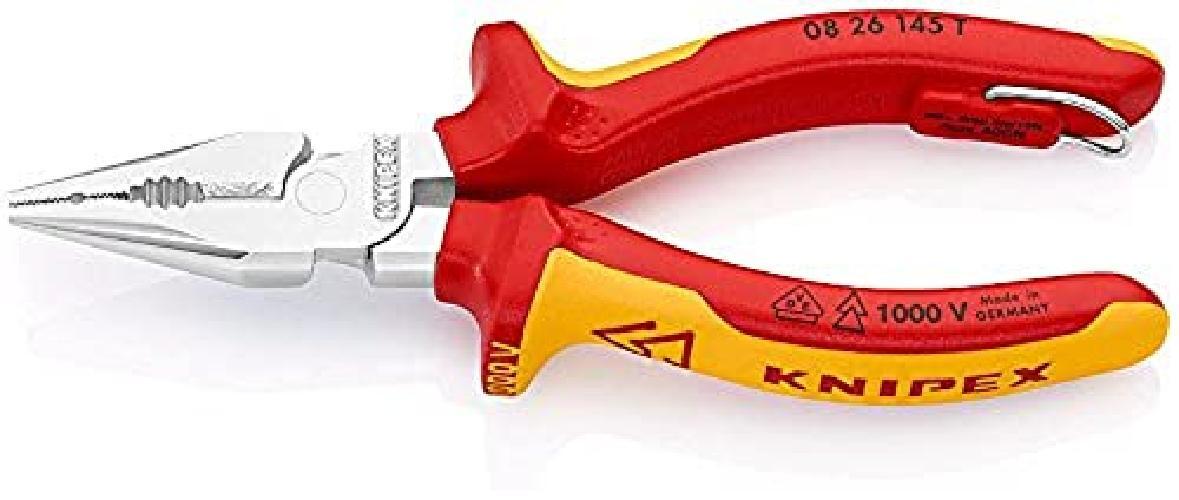 KNIPEX Pinza universale con testa a punta isolamento 1000V (145 mm) 08 26 145 T