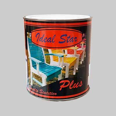 Smalto 'plus' ideal star 0,750 lt - bianco lucido IDEAL STAR