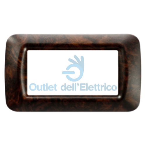 GEWISS PLACCA 4 POSTI RADICA INGLESE TOP GW22674 SYSTEM