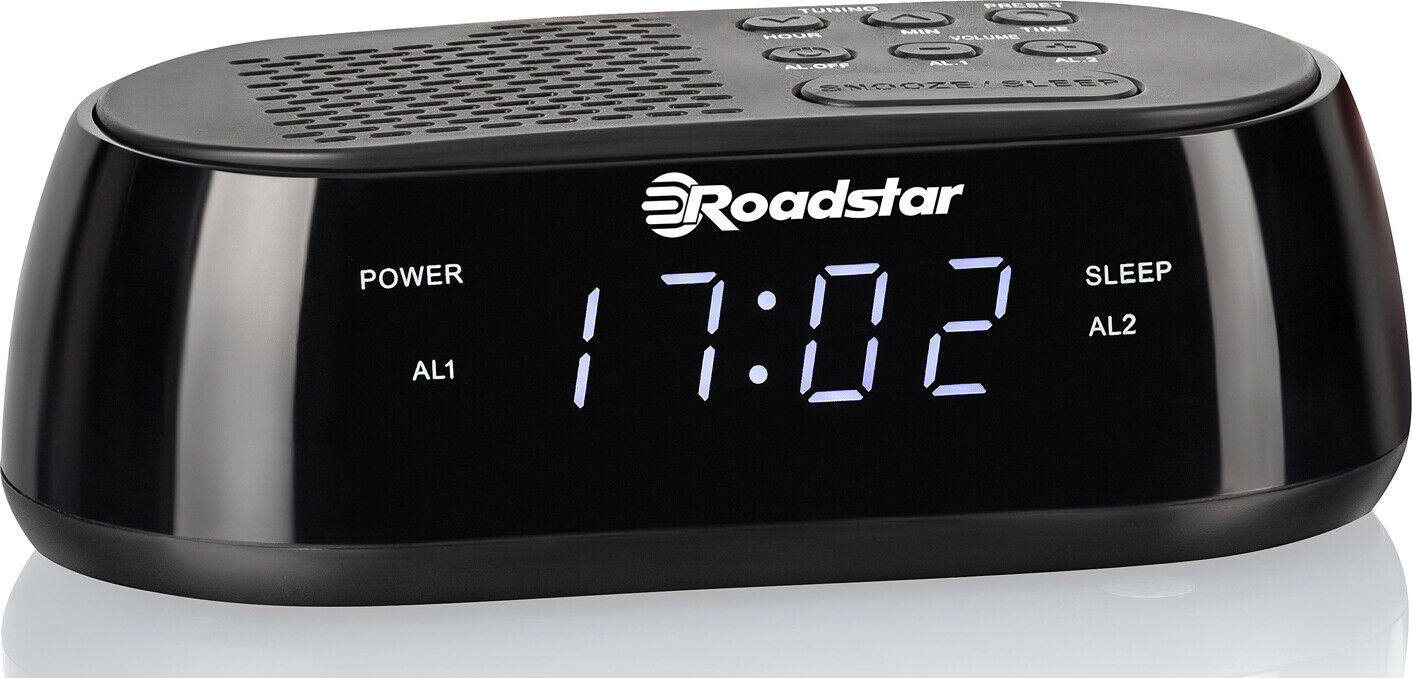 Roadstar Radio Orologio Digitale Nero CLR2477