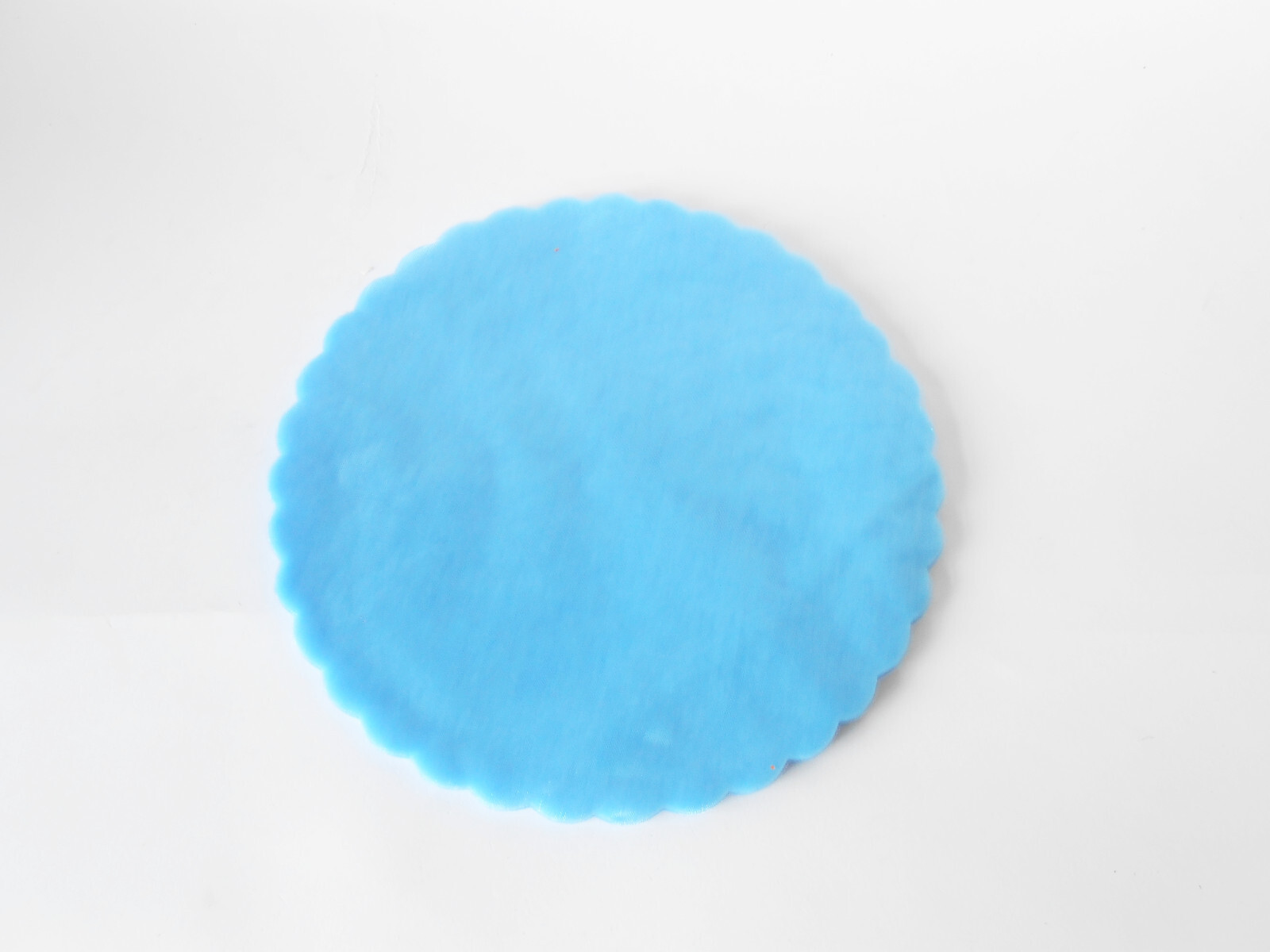 Velo organza tondo per confetti fai da te D 24 cm 50 pezzi Celeste art C0109
