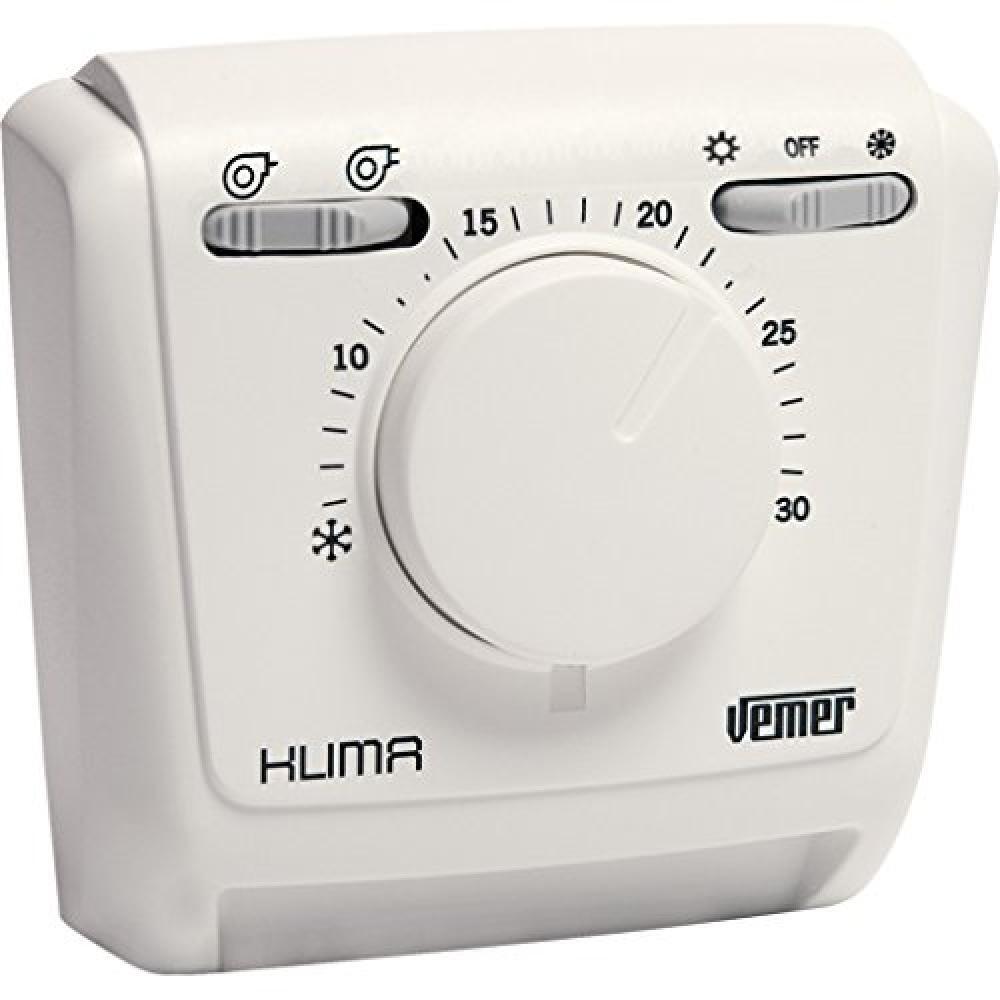 Vemer VE024600 Termostato Klima 2V ad Espansione di Gas da Parete per Fancoil, B
