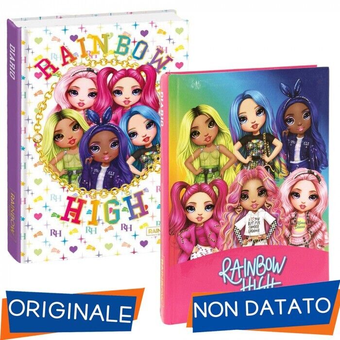 RAINBOW HIGH DIARIO SCUOLA STANDARD 12 MESI NON DATATO FRANCO PANINI