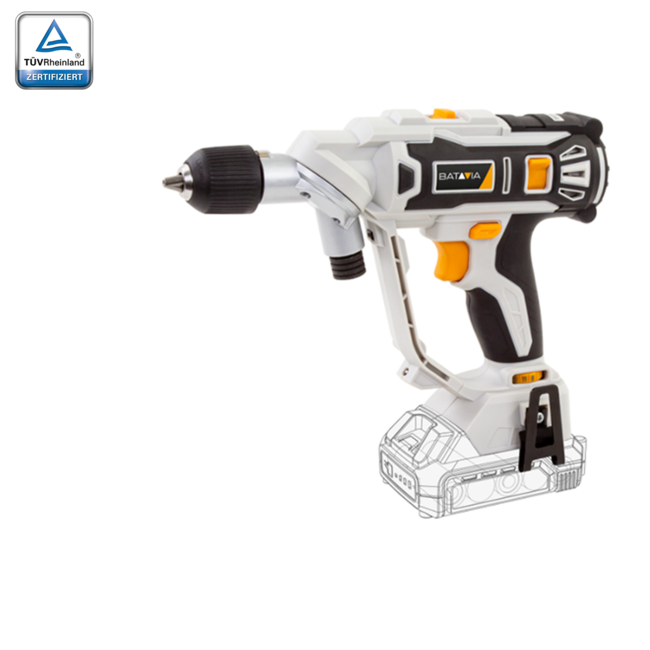 Trapano Avvitatore a Batteria 18 Volt 2 Velocità 1500 giri/min 7063778 Mtz