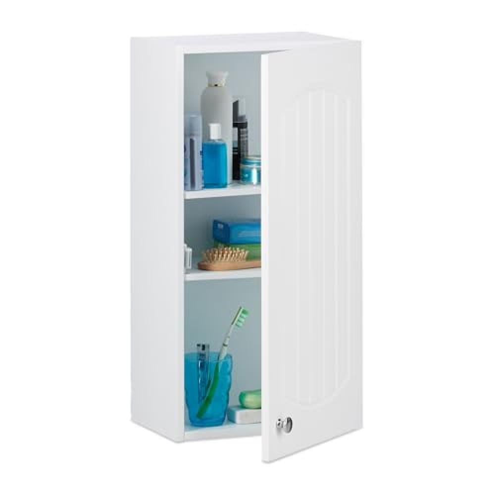 (TG. 60 x 30 x 20,5 cm) Relaxdays 60 x 30 x 20,5 cm, Pensile Bagno, Armadietto,