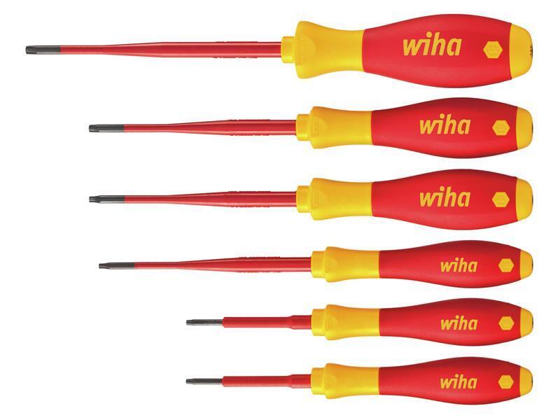 Wiha Softfinish Elettrico Slimfix Punta Torx Screwdriver Set, 6 Pezzi WHA36558