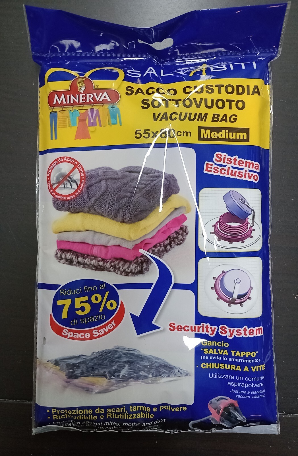 Sacco Custodia Sottovuoto Misura Media 55x80 Cm