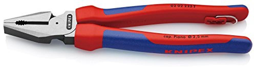 (TG. 225 mm) Knipex 02 02 225 T BK alta leva pinze combinazione 225 mm con attac