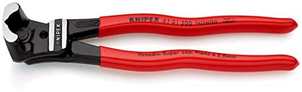 KNIPEX 61 01 200 Tronchese con taglienti frontali per bulloni a grande forza di