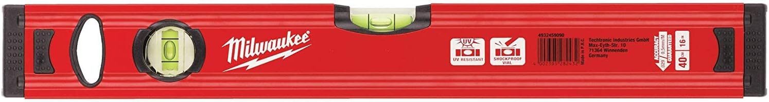 Milwaukee 4932459090 Redstick Slim Level da 40 cm (16 pollici) - rosso/nero