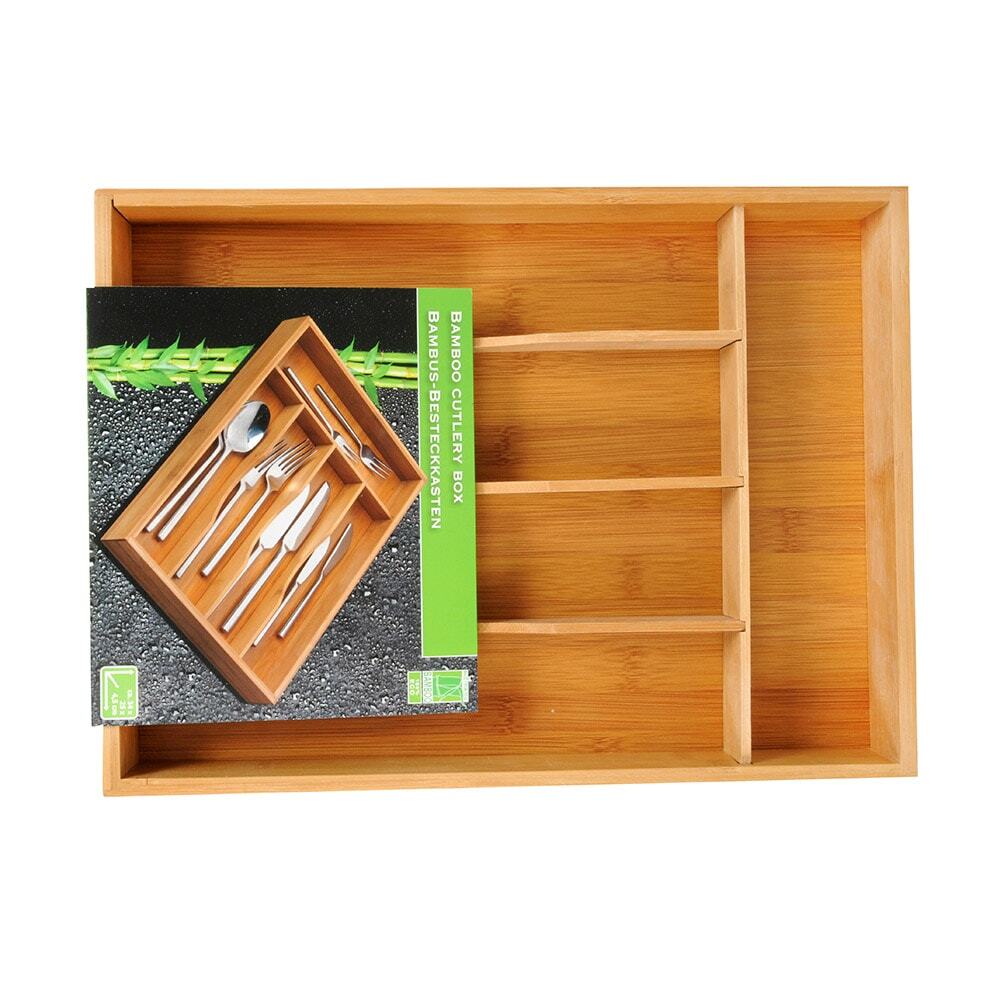 E3/76186 Vassoio Contenitore Coperti Bamboo 34X25X4, 5CM