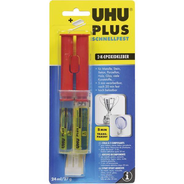 Colla bi-componente uhu plus schnellfest spritze 45725 27 g