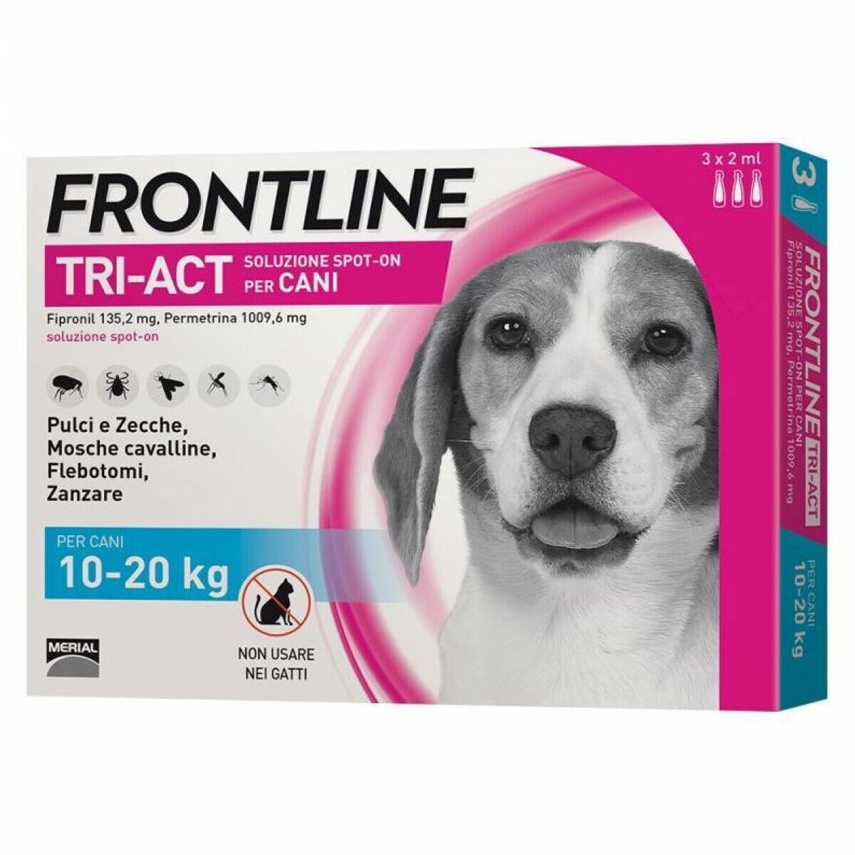 Frontline Tri-Act 10-20 Kg 3 Pipette da 2 ml