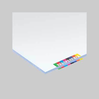 Vetro sintetico liscio trasparente 1500x500 mm - spessore 4 mm