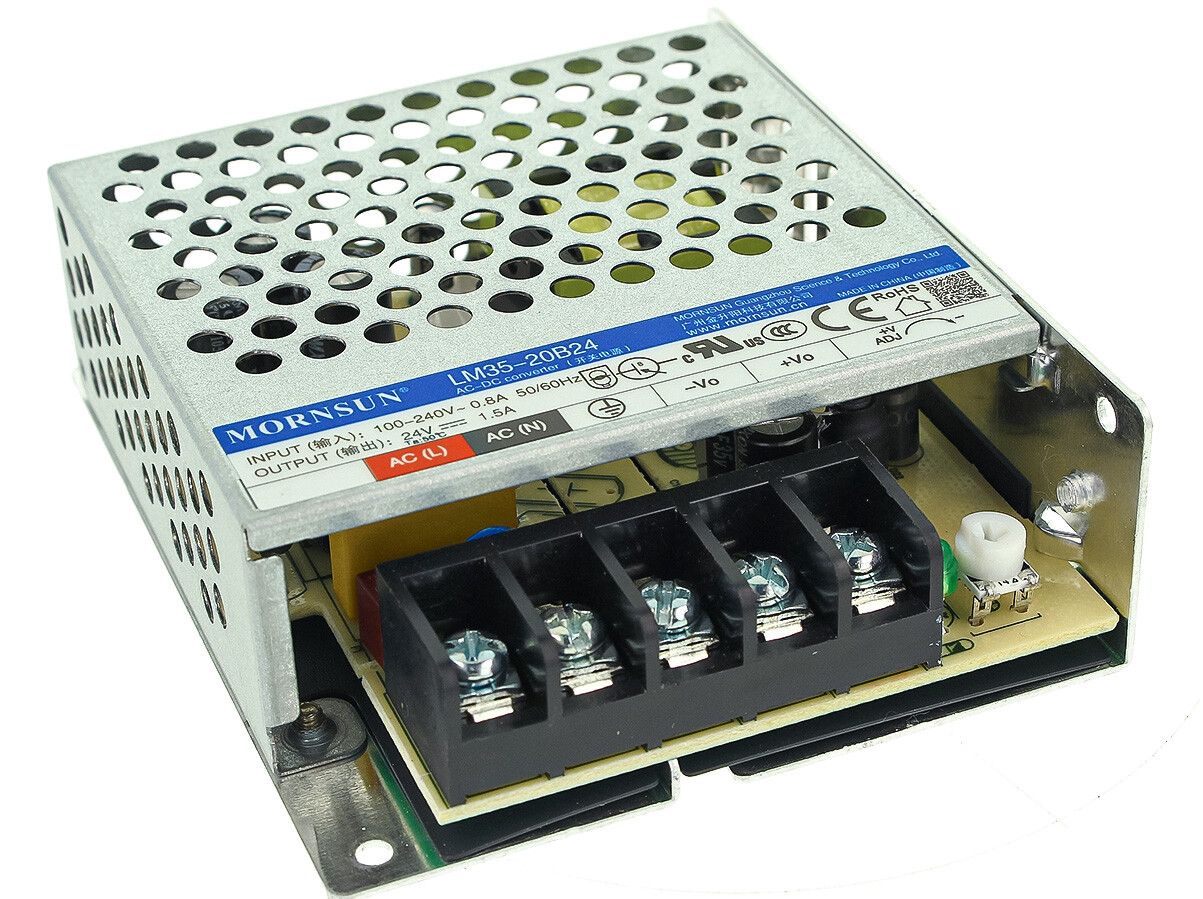 Alimentatore Trasformatore 24V 35W 1,5A Per Striscia Led 24V Mornsun LM35-20B24