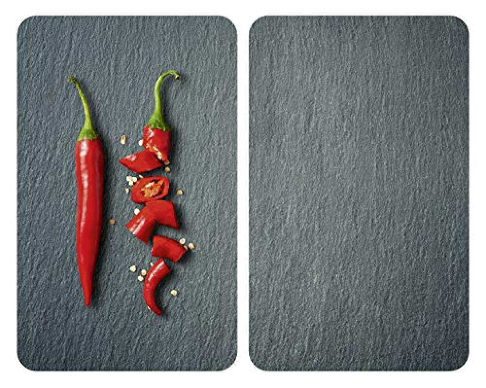 (TG. 52  x  30  x  0,1 cm) Wenko herdabdeckplatten universale Cayenne Set pezzi,