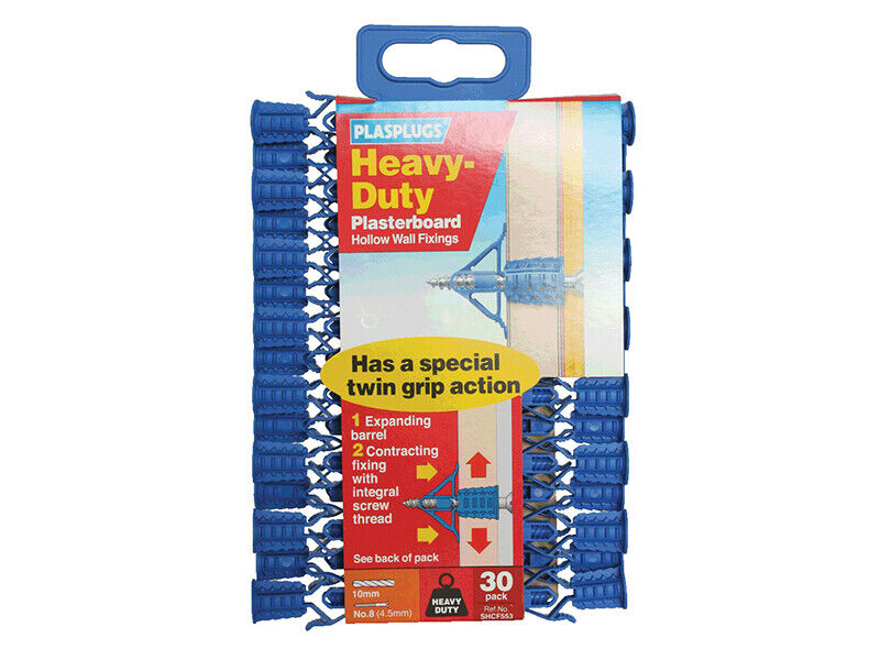 Plasplugs Hcf 553 Resistente Cartongesso Fissaggi Confezione Di 30 PLASHCF553