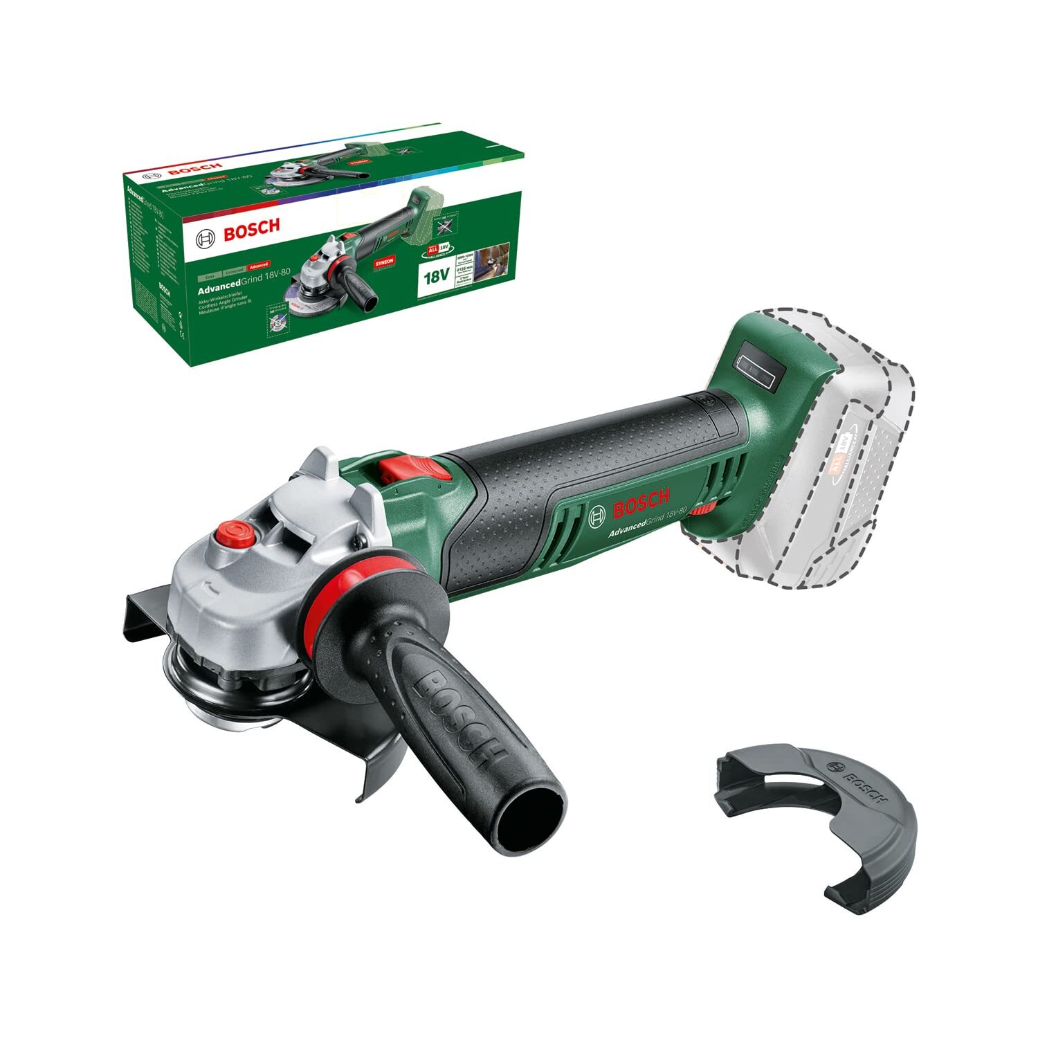 Bosch Home and Garden Minismerigliatrice angolare a batteria AdvancedGrind 18V-8