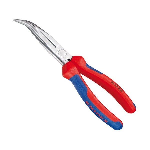 Pinza A Beccuccio a Gomito Mezza Rotonda Con Taglio KNIPEX Manica Materiale Bi