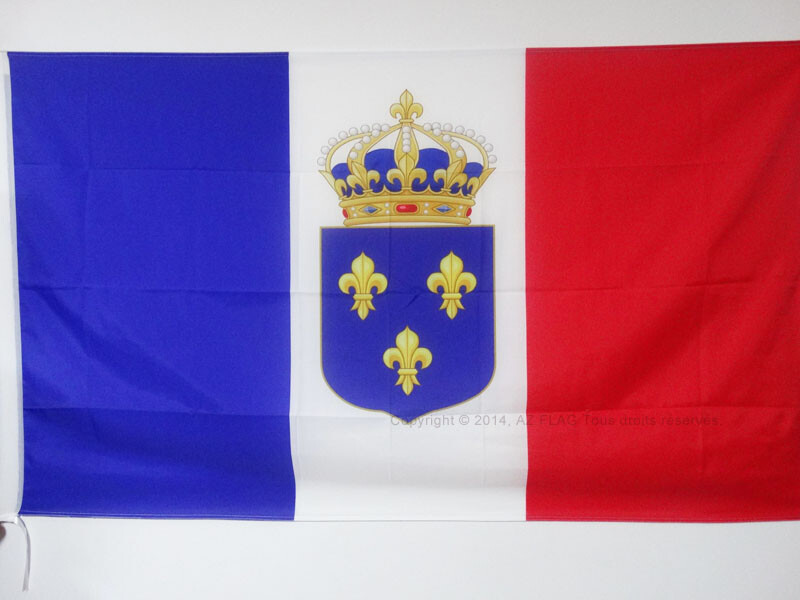 BANDIERA MONARCHIA COSTITUZIONALE FRANCESE 90x60cm - BANDIERA DI FRANCIA 60 x 90
