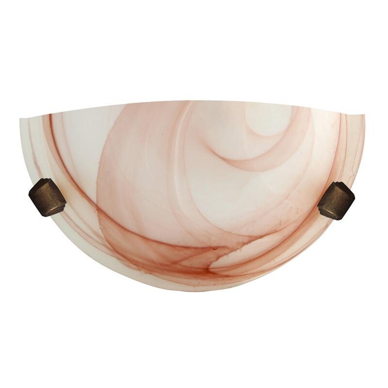 DUNA LAMPADA APPLIQUE DA PARETE E27 1 LUCE TABACCO