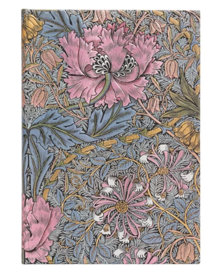 DIARIO a righe HARDCOVER JOURNAL taccuino WILLIAM MORRIS MIDI paperblanks CM13X1