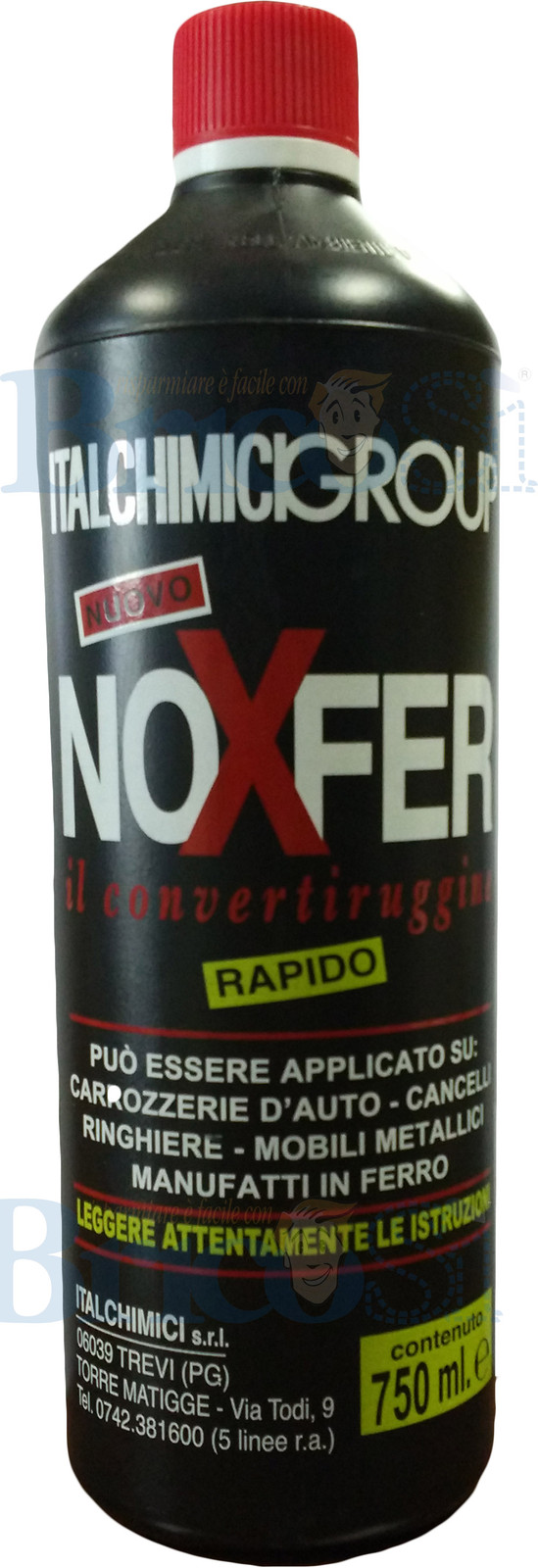 CONVERTITORE DI RUGGINE RUGINE ANTIRUGGINE CONVERTIRUGGINE NOXFER RAPIDO 750 ML