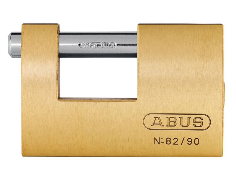 Abus Meccanico 82/90mm Monoblocco Ottone Lucchetto ABU8290
