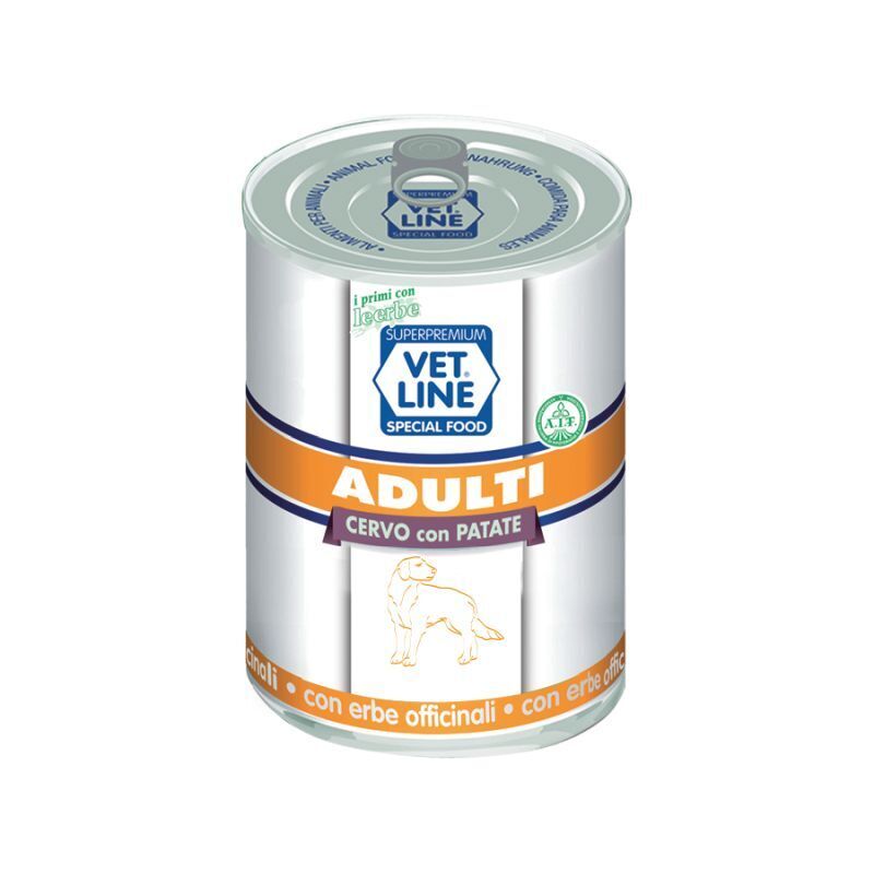 Vet Line Cane Adulto Lattina 400gr Cervo e Patate