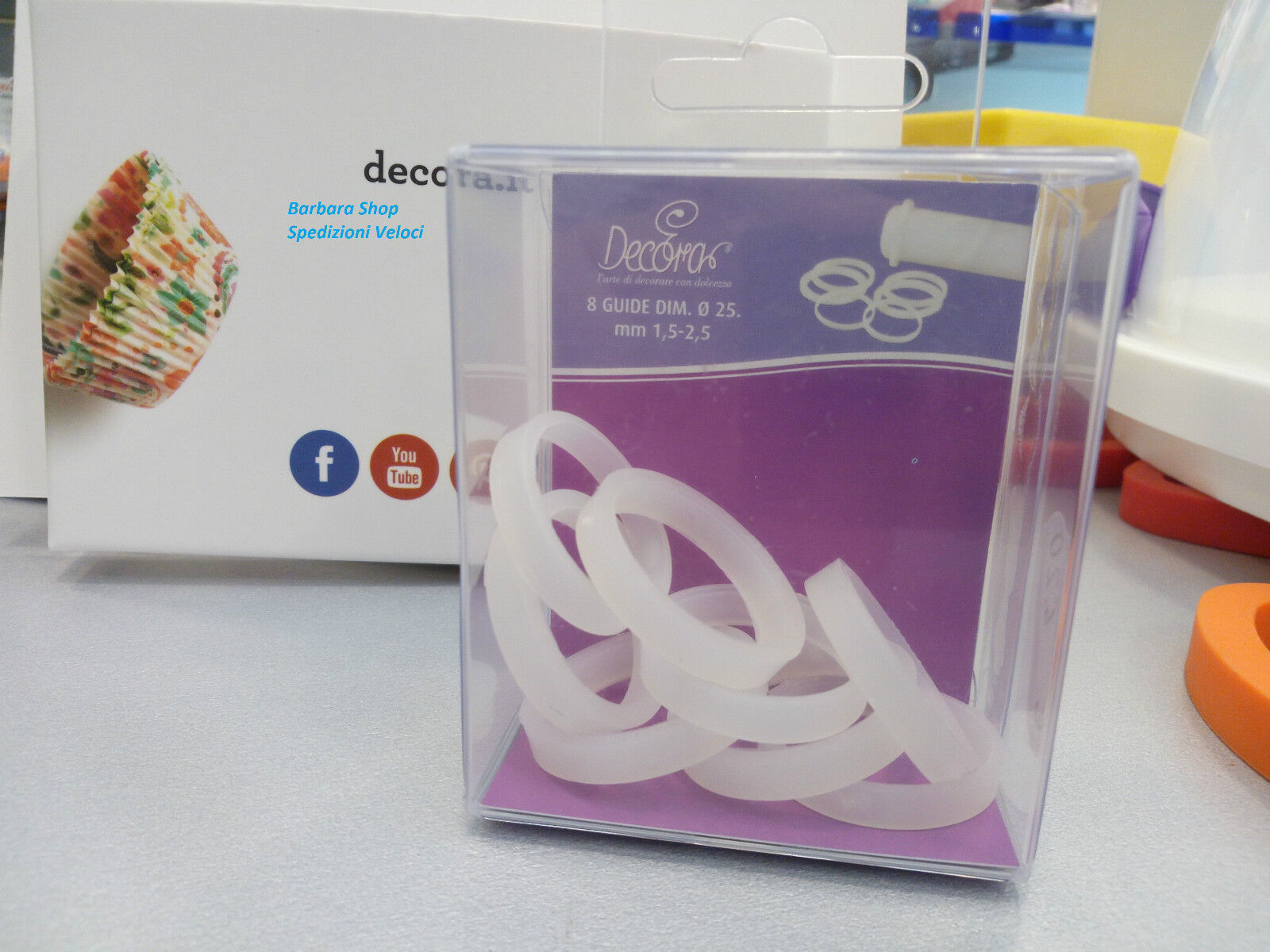 Decora Set 8 Guide Spessore pasta 1,5 Per Matterello Piccolo SPEDIZIONI VELOCI