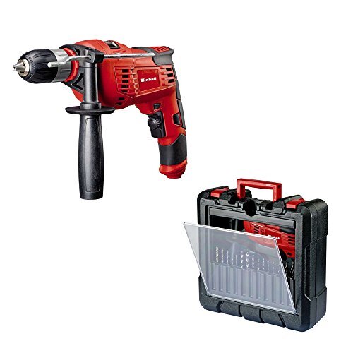 Einhell TC-ID 1000 Kit 1000 W Impact Drill with 15-Piece Drill Bit Set - Red