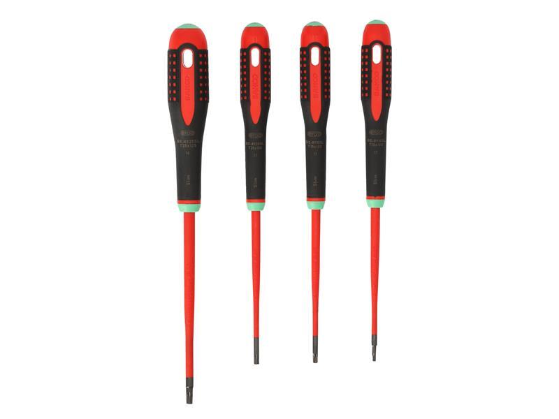 Bahco Ergonomici Sottile Isolati VDE Torx Screwdriver Set 4 Pezzi BE-9880SL