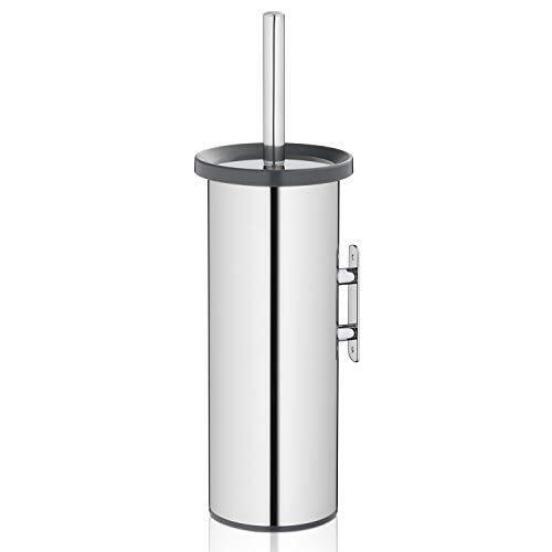kela Alor - Set per WC, Grigio Scuro, 38 cm Ø 11,5 cm