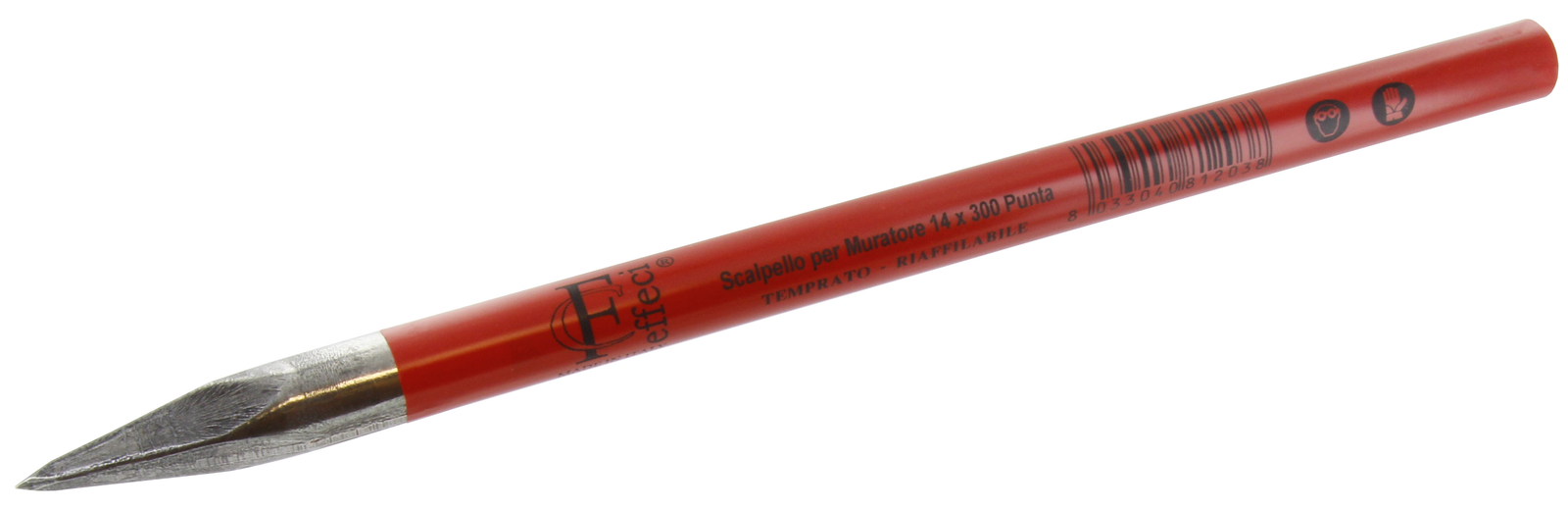 2961   Q.TA'. 6 SCALPELLO FORGIATO MURATORE P/ACUTA 250 MM HQ