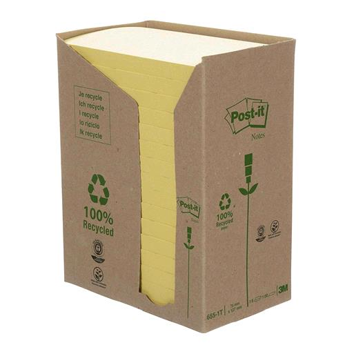 CF16POST-IT RICICL 655-1T GIALLO