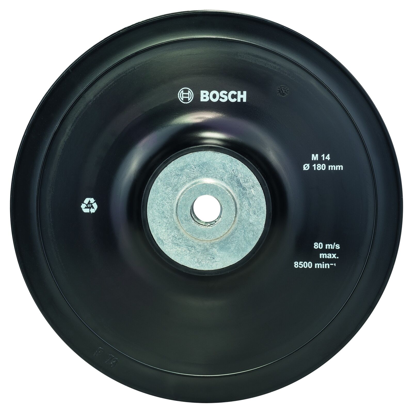 Platorello standard M14 180 mm 180 mm, 8.500 giri/min