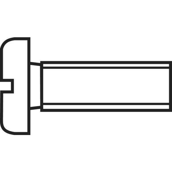 Toolcraft 828789 viti cilindriche m1.6 10 mm taglio din 84 iso 1207 acciaio 20