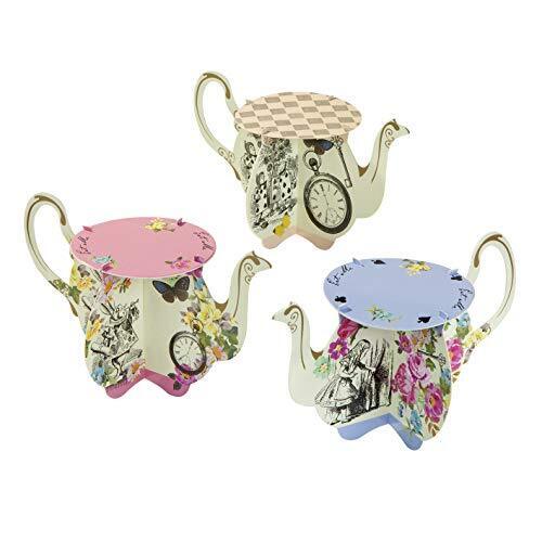 Talking Tables Truly Alice - Supporti per teiera e Cupcake per Un Tea Party, Mul