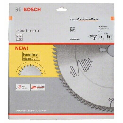 BOSCH 2608642516 Circolare Expert Wood: 250X30-80 TCG, 10