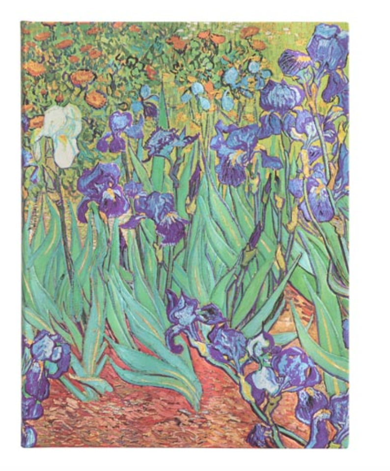 DIARIO pagina bianca HARDCOVER JOURNAL taccuino IRIS di van gogh ULTRA paperblan