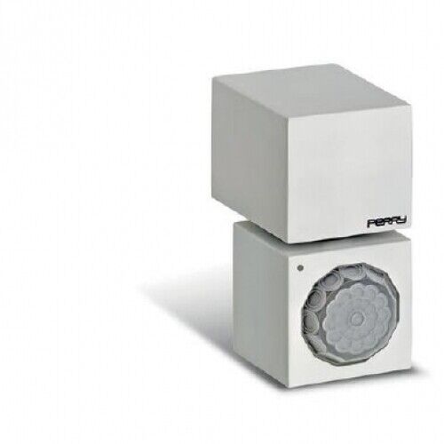 RILEVATORE DI MOVIMENTO CUBE IP54 DA PARETE COLORE BIANCO - PERRY ELECTRIC 1SPSP