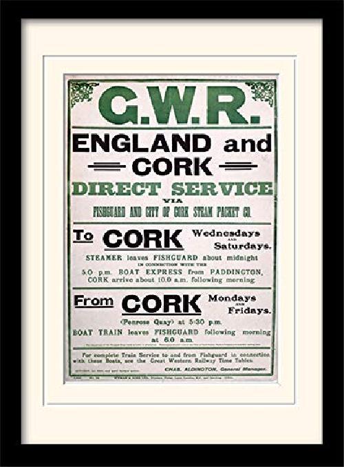 Pyramid International Stampa Artistica GWR England And Cork Memorabilia, Tela, M