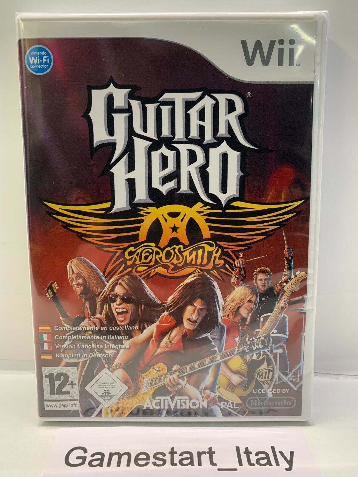 GUITAR HERO AEROSMITH - NINTENDO WII - VIDEOGIOCO NUOVO SIGILLATO PAL VERSION