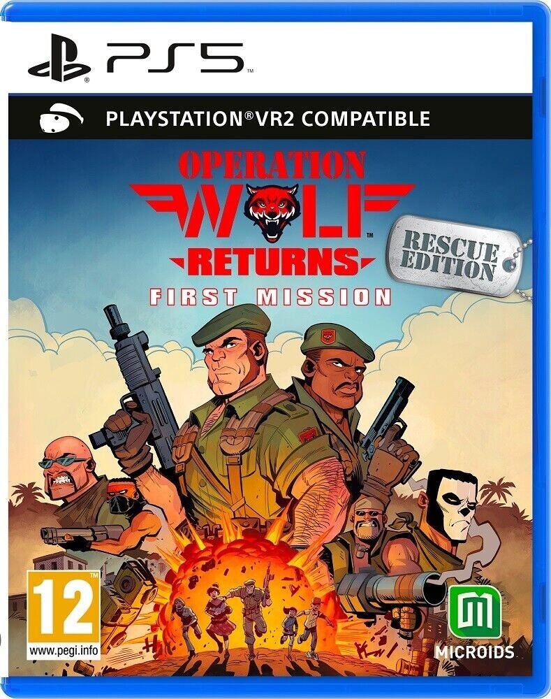 Operation Wolf Returns: First Mission (pl5)  vr2 compatibile  ps5  nuovo