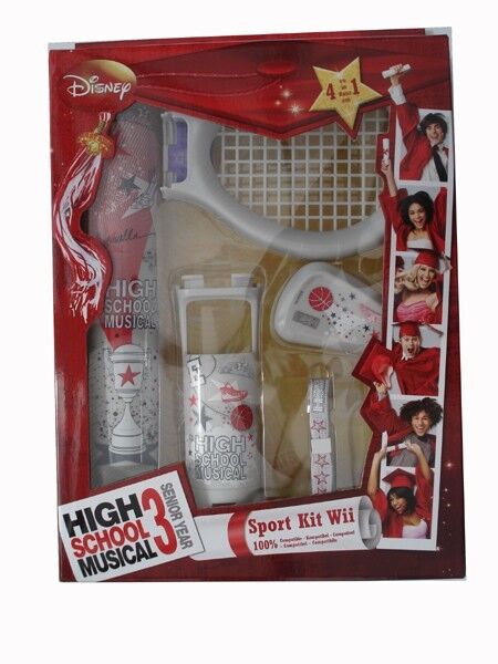 KIT ACCESSORI SPORTS HIGH SCHOOL MUSICAL 3 DISNEY  WII  NUOVO